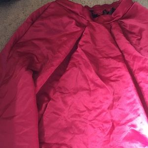 Red asymmetric skirt